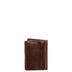Carteira Masculina Pequena e Porta Cartão Externo Couro - Café