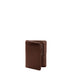 Carteira Masculina Pequena e Porta Cartão Externo Couro - Café