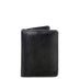 Carteira Masculina com Porta Cartão Externo Couro - Preto