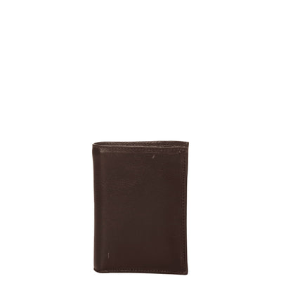 Carteira Masculina sem Fecho e Porta Documentos Pvc - Café