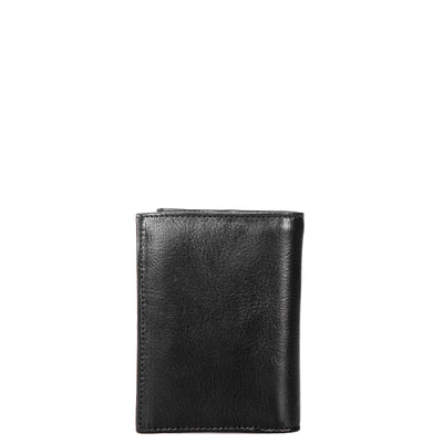 Carteira Masculina sem Fecho e Porta Documentos pvc- Preto