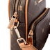 Bolsa Cross Bag Pequena Sestini Monograma - Marrom