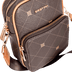 Bolsa Cross Bag Pequena Sestini Monograma - Marrom