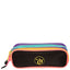 Kit  Mochila Grande e Estojo 2 Compartimentos Capricho Contrast - Preto e Rosa