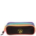 Kit  Mochila Grande e Estojo 2 Compartimentos Capricho Contrast - Preto e Rosa