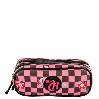 Estojos 2 Compartimentos Capricho Pop Cosmic Gang Rosa - Pink