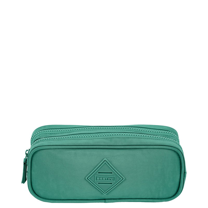Estojo 2 Compartimentos Crinkle Verde - Jade
