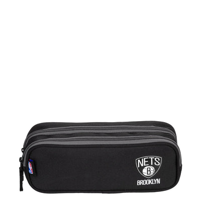 Estojo 2 Compartimentos NBA Legend Brooklyn Nets - Preto