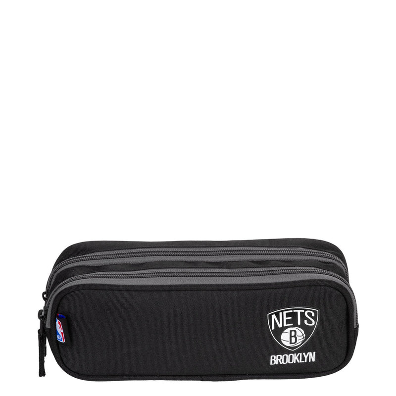 Estojo 2 Compartimentos NBA Legend Brooklyn Nets - Preto