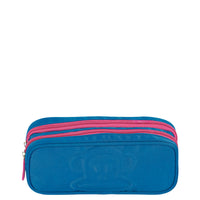 Estojo 2 Compartimentos Paul Frank Classics Azul - Aquamarine