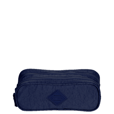 Estojo/Necessaire 2 Compartimentos CRINKLE Azul