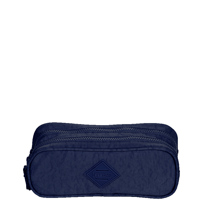 Estojo/Necessaire 2 Compartimentos CRINKLE Azul