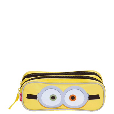 Estojo 2 Compartimentos Minions Colorido - Amarelo