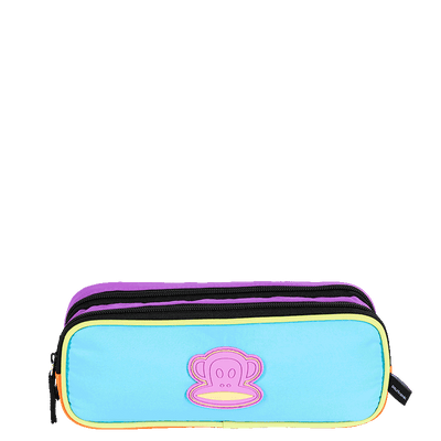 Estojo 2 Compartimentos Paul Frank Authentic - Orange Mix