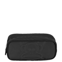 Estojo 2 Compartimentos Paul Frank Classics Preto