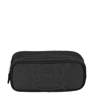 Estojo 2 Compartimentos Paul Frank Classics Preto