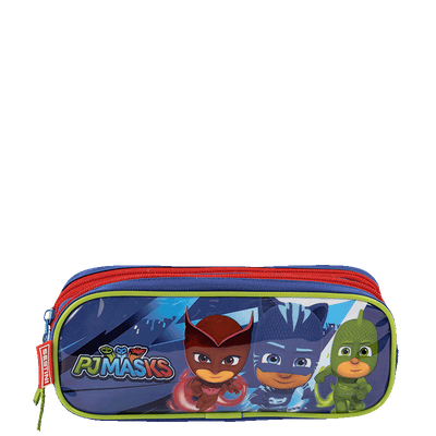Estojo 2 Compartimentos Pj Masks - Colorido