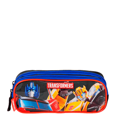 Estojo 2 Compartimentos Transformers - Colorido