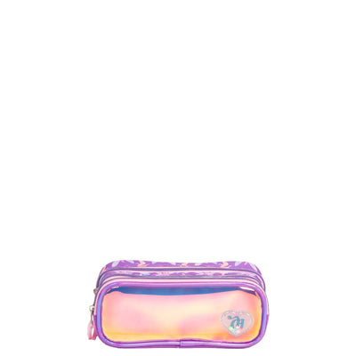 Estojo 3 Compartimentos Capricho Encantada Fadinhas Roxo - Lilás