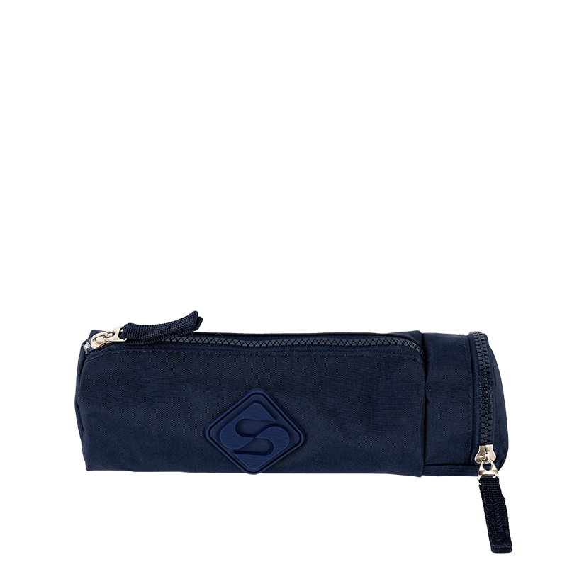 Estojo com Bolso Crinkle 2 - Azul