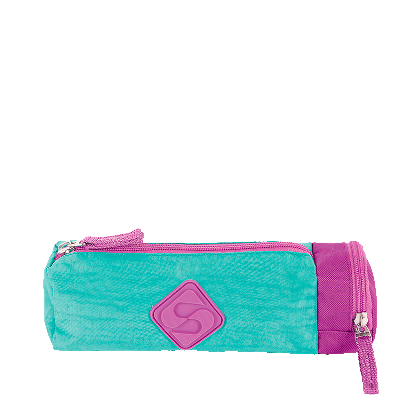 Estojo com Bolso Crinkle 2 Azul - Turquesa