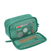 Estojo Box Especial 3 Compartimentos Crinkle Verde - Jade