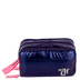 Estojo Box Especial 3 Compartimentos Capricho Puffer Azul - Metálico