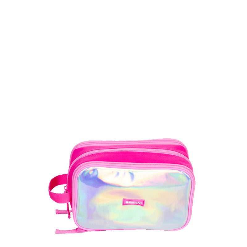 Estojo Box Especial 3 Compartimentos Sestini Girls - Holográfico
