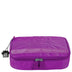 Kit  Mochila Carrinho 4 Rodas e Estojo Box Especial Paul Frank T03 Roxo - Orquídea