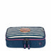 Kit Lancheira 2 Compartimentos e Estojo Box Especial Paul Frank World Azul - Marinho