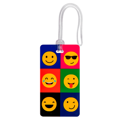 Identificador de Bagagem Colorido - Emoticons