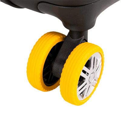 Kit com 8 Capas Protetoras de Rodas em Silicone - Amarelo