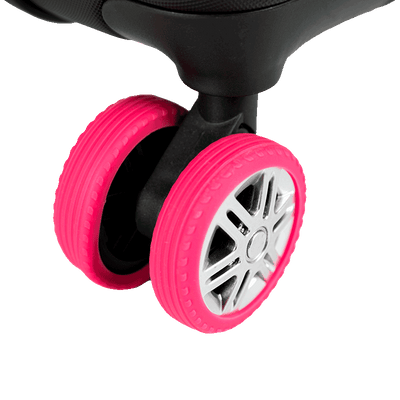 Kit 8 Capas Protetoras de Rodas em Silicone - Rosa