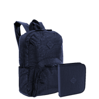 Kit  Mochila Grande Sestini Happy Crinkle e Estojo Artistico - Azul