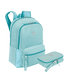Kit  Mochila 2 Compartimentos e Estojo Box Especial Capricho Hype - Verde