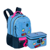 Kit  Mochila 2 Compartimentos e Lancheira Grande Paul Frank Casual - Azul