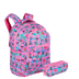 Kit  Mochila Grande 2 Compartimentos e Estojo 2 Compartimentos Capricho Student - Rosa Claro