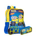 Kit Mochila Grande e Estojo 2 Compartimentos Minions M Gamer - Colorido