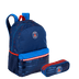 Kit  Mochila Grande e Estojo 2 Compartimentos PSG M Plus Stripes - Colorido