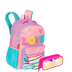 Kit  Mochila Grande e Estojo 2 Compartimentos Sestini X Colors Girls - Colorido