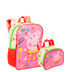 Kit  Mochila Grande e Lancheira Pequena Peppa M Fruits - Colorido
