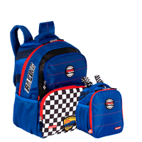 Kit  Mochila Grande e Lancheira Sestini Y Racing - Colorido