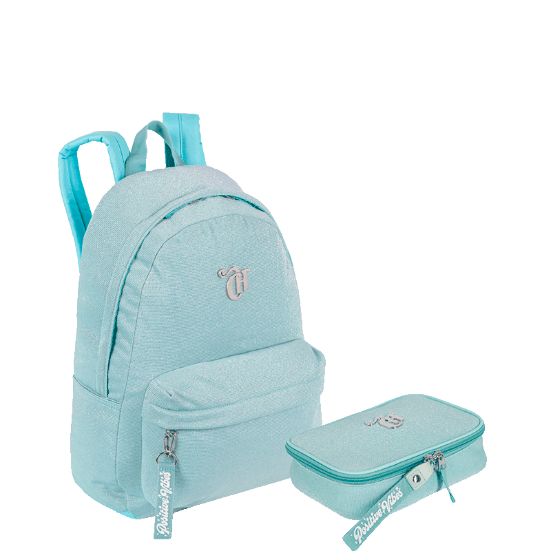 Kit  Mochila Grande e Estojo Box Especial Capricho Hype - Verde