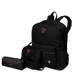 Kit  Mochila Grande mais Lancheira 2 Compartimentos Abertura em U e Estojo Capricho Crush - Preto
