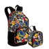 Kit  Mochila Grande e Lancheira Grande Nba Begins - Preto