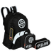 Kit  Mochila Grande mais Lancheira Pequena e Estojo 2 Compartimentos Jujutsu M Anime - Colorido