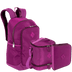 Kit  Mochila Grande Sestini Magic mais Lancheira Fitness 2 Compartimentos e Estojo Artistico - Roxo