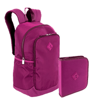 Kit  Mochila Grande Sestini Magic e Estojo Artistico - Roxo