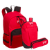 Kit Mochila Grande mais Mochila Compacta e Estojo 2 Compartimentos Chicago Bulls - Vermelho