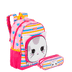 Kit  Mochila Média e Estojo 2 Compartimentos Sestini Kids X Cat 4 - Colorido